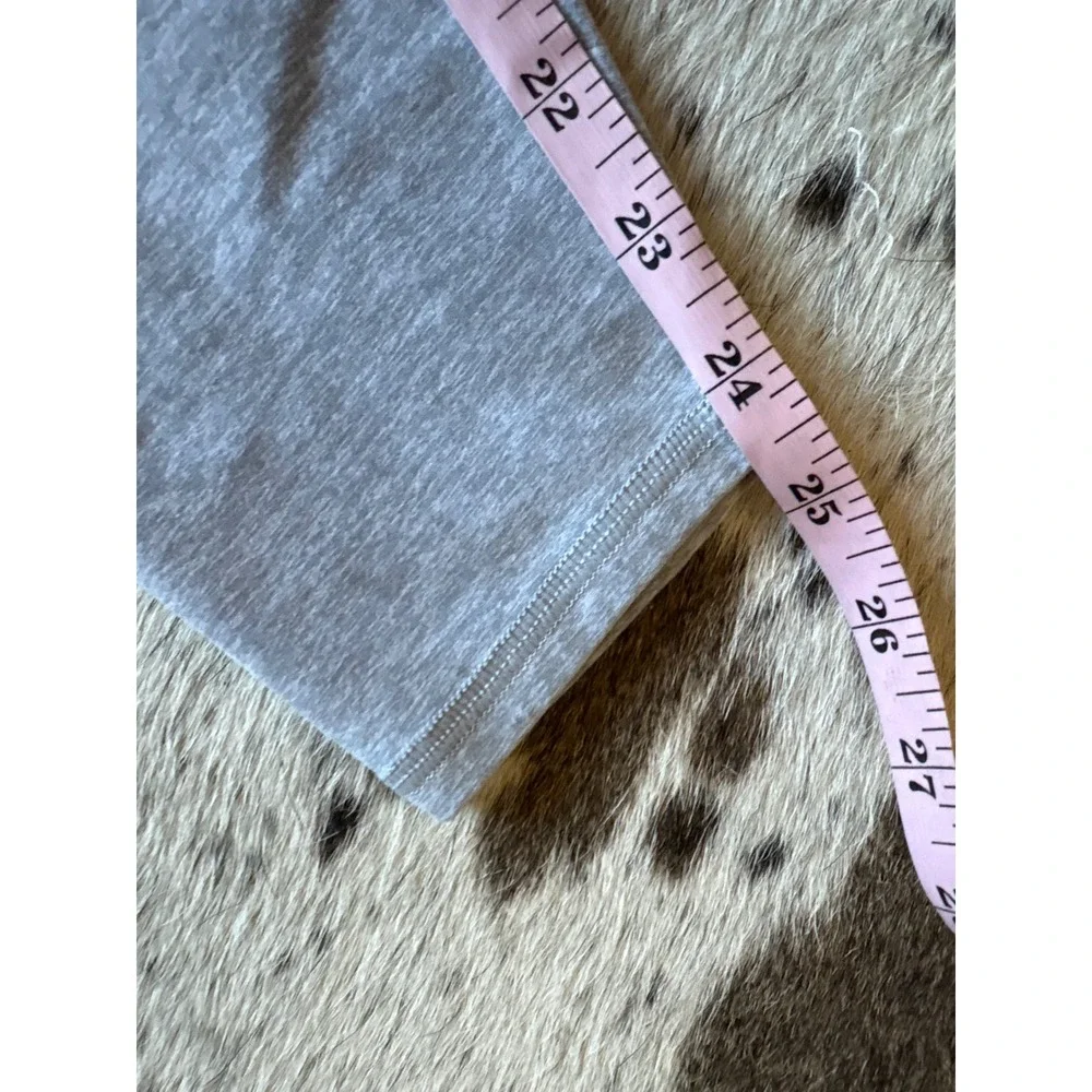 ALO Alosoft High-Waist 7/8 Highlight Legging In Athletic Heather Grey Size XXS